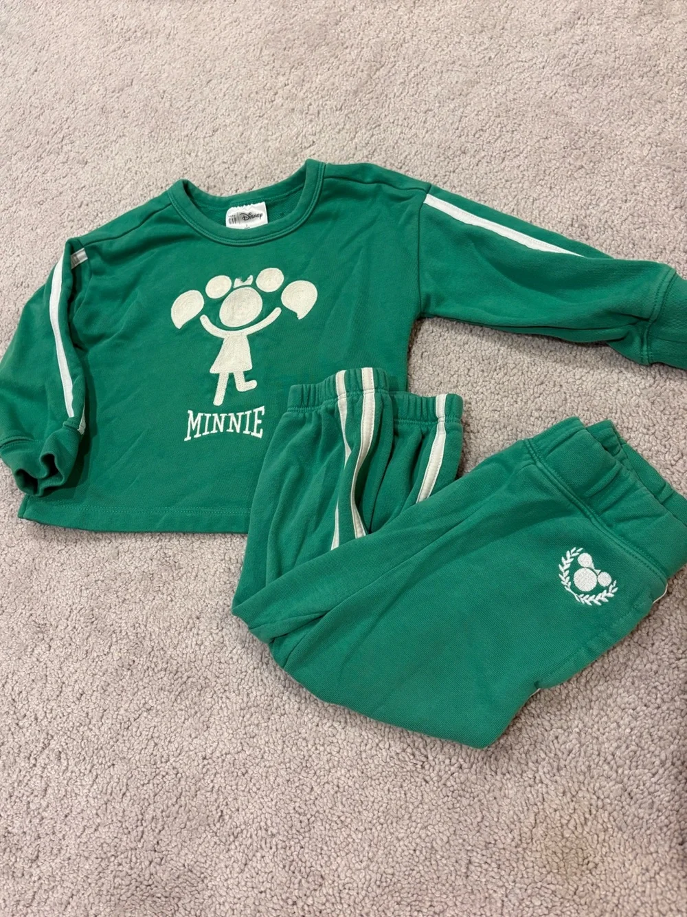 GAP Green Minnie Two-Piece Matching Set 2T